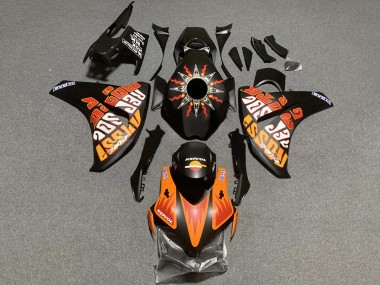Carenagens Moto Honda CBR1000RR 2008-2011 - Preto Fosco Laranja Repsol Rossi