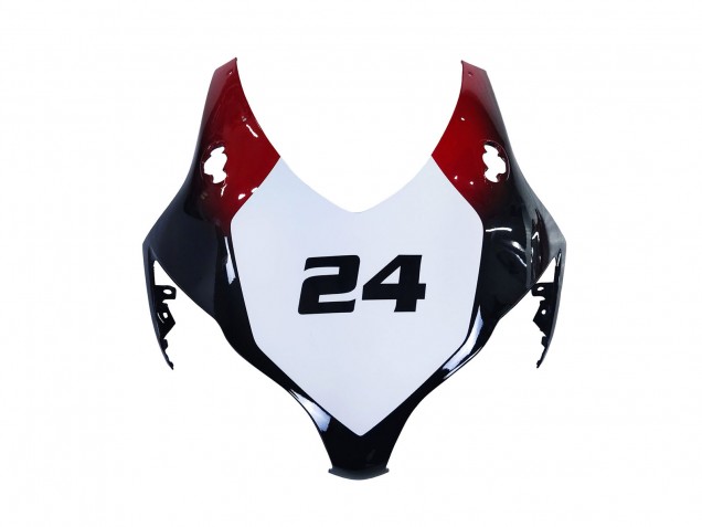 Carenagens Moto Honda CBR1000RR 2008-2011 - Branco Vermelho Preto Brilhante Corrida 24