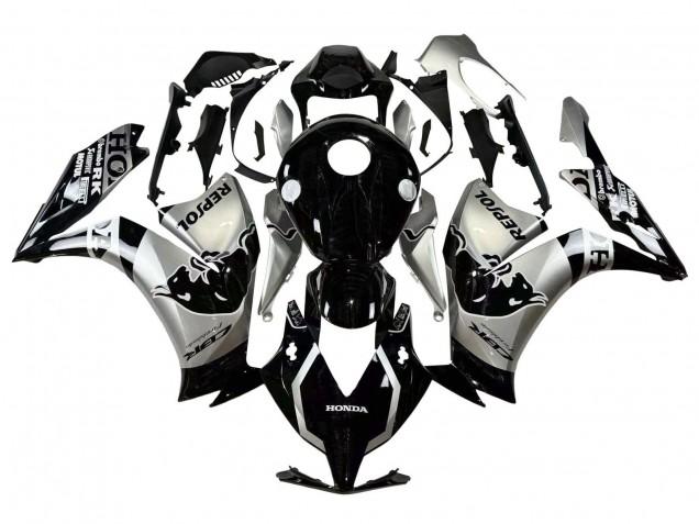 Carenagens Moto Honda CBR1000RR 2012-2016 - Prata Preto Brilhante Repsol Red Bull