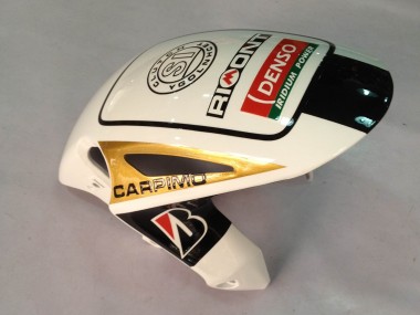 Carenagens Moto Honda CBR1000RR 2012-2016 - Branco Preto Brilhante Rizoma Playboy