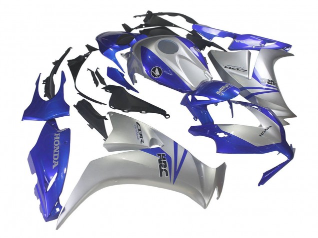 Carenagens Moto Honda CBR1000RR 2012-2016 - Prata Azul HRC