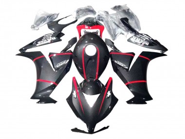 Carenagens Moto Honda CBR1000RR 2012-2016 - Preto Fibra de Carbono Vermelho