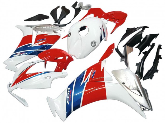 Carenagens Moto Honda CBR1000RR 2012-2016 - Branco Prata Azul Vermelho