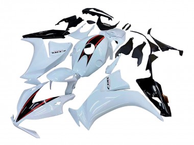 Carenagens Moto Honda CBR1000RR 2012-2016 - Branco Preto Brilhante