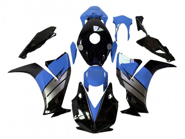 Carenagens Moto Honda CBR1000RR 2012-2016 - Azul Claro Prata Preto Brilhante