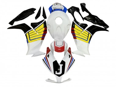 Carenagens Moto Honda CBR1000RR 2012-2016 - Branco Amarelo Preto