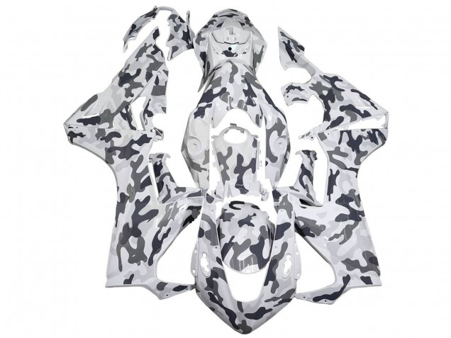 Carenagens Moto Honda CBR1000RR 2017-2023 - Branco Cinzento Camouflage