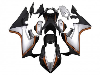 Carenagens Moto Honda CBR1000RR 2017-2023 - Prata Laranja Preto Brilhante