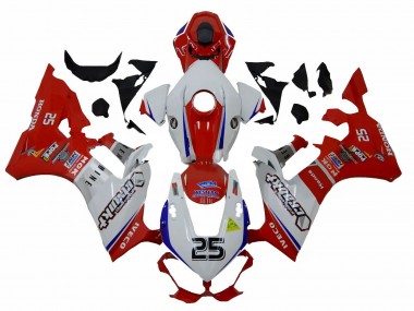 Carenagens Moto Honda CBR1000RR 2017-2023 - Branco Vermelho Azul 25