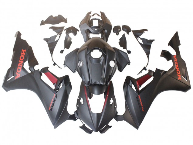 Carenagens Moto Honda CBR1000RR 2017-2023 - Cinzento Fosco Vermelho