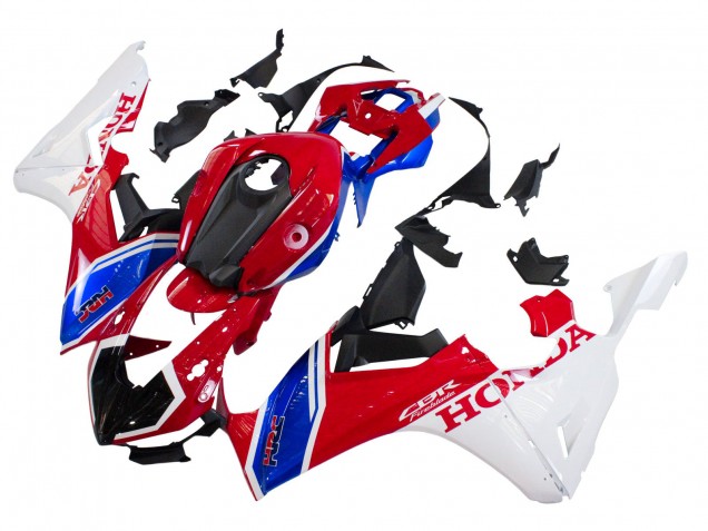 Carenagens Moto Honda CBR1000RR 2017-2023 - Branco Vermelho Azul Preto HRC