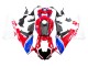 Carenagens Moto Honda CBR1000RR 2017-2023 - Branco Vermelho Azul Preto HRC