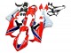 Kits Carenagem Moto Honda CBR1000RR 2017-2023 - Branco Vermelho Azul