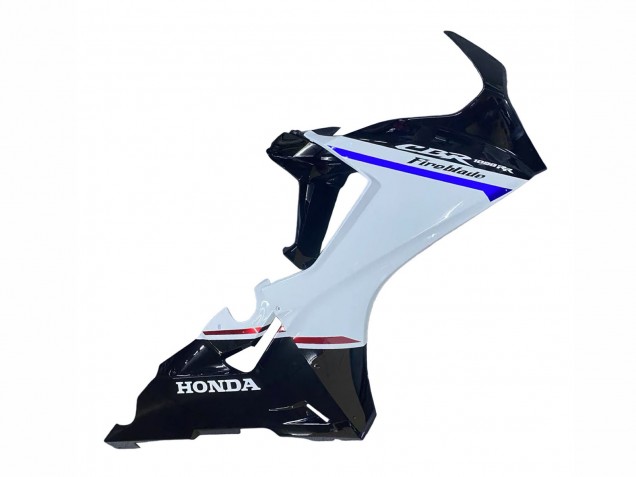 Kits Carenagem Moto Honda CBR1000RR 2017-2023 - Branco Azul Preto Brilhante