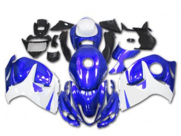 Carenagens Moto Suzuki GSXR 1300 Hayabusa 2008-2020 - Azul Branco