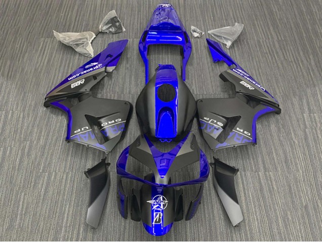 Carenagens Moto Honda CBR600RR 2003-2004 - Azul Preto Fosco