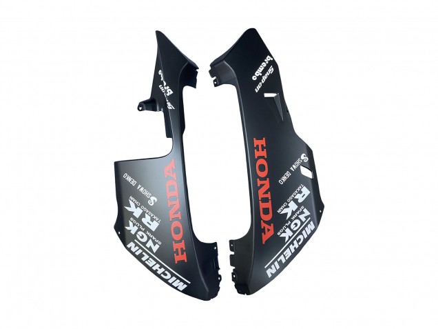 Carenagens Moto Honda CBR600RR 2003-2004 - Preto Fosco Laranja Repsol Rossi 46