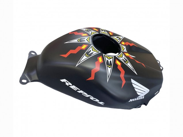 Carenagens Moto Honda CBR600RR 2003-2004 - Preto Fosco Laranja Repsol Rossi 46