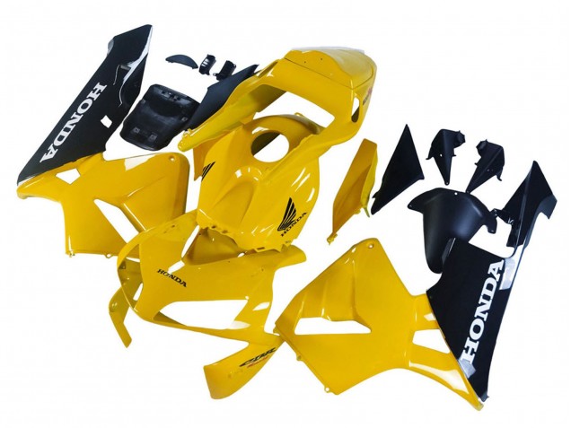 Carenagens Moto Honda CBR600RR 2003-2004 - Amarelo Preto Brilhante