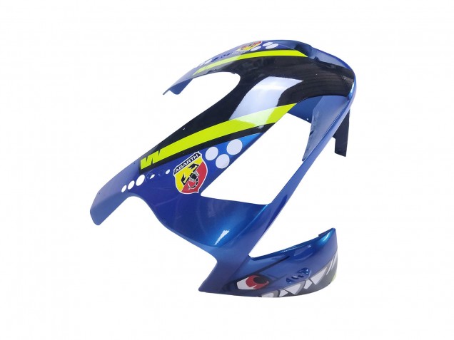 Carenagens Moto Honda CBR600RR 2003-2004 - Azul Amarelo Néon Preto Brilhante Tubarão