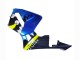 Carenagens Moto Honda CBR600RR 2003-2004 - Azul Amarelo Néon Preto Brilhante Tubarão