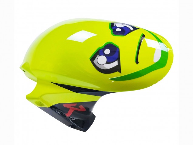 Carenagens Moto Honda CBR600RR 2003-2004 - Azul Amarelo Néon Preto Brilhante Tubarão