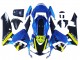 Carenagens Moto Honda CBR600RR 2003-2004 - Azul Amarelo Néon Preto Brilhante Tubarão