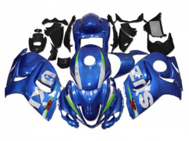 Carenagens Moto Suzuki GSXR 1300 Hayabusa 2008-2020 - Azul Branco Verde