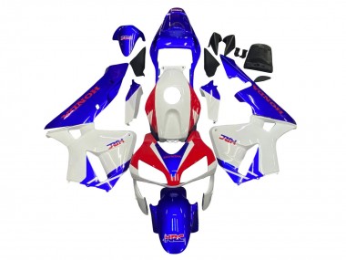 Carenagens Moto Honda CBR600RR 2003-2004 - Branco Azul Vermelho HRC