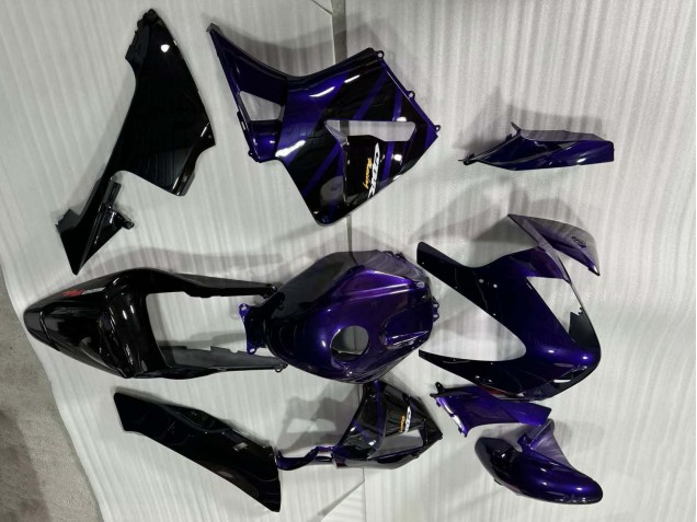 Carenagens Moto Honda CBR600RR 2003-2004 - Azul Escuro Preto Brilhante