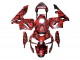 Carenagens Moto Honda CBR600RR 2003-2004 - Preto Vermelho Cinzento Camouflage