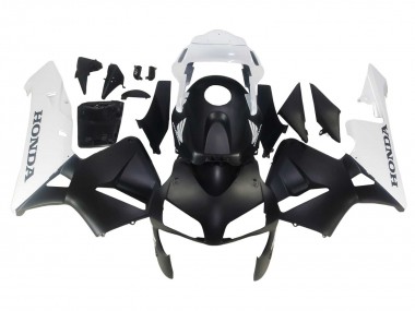 Carenagens Moto Honda CBR600RR 2003-2004 - Branco Preto Fosco