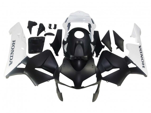 Carenagens Moto Honda CBR600RR 2003-2004 - Branco Preto Fosco