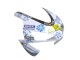 Carenagens Moto Honda CBR600RR 2003-2004 - Branco Azul Vermelho Nastro Azzurro 46