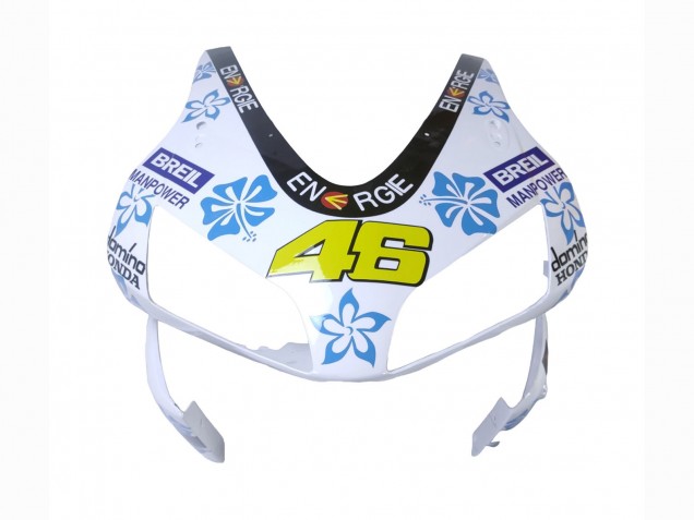 Carenagens Moto Honda CBR600RR 2003-2004 - Branco Azul Vermelho Nastro Azzurro 46