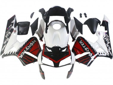 Carenagens Moto Honda CBR600RR 2003-2004 - Branco Vermelho Preto Brilhante Monstro