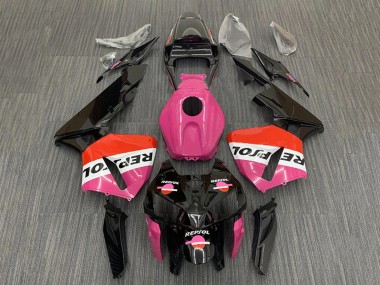 Carenagens Moto Honda CBR600RR 2005-2006 - Rosa Vermelho Preto Repsol