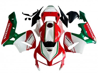 Carenagens Moto Honda CBR600RR 2005-2006 - Vermelho Branco Verde