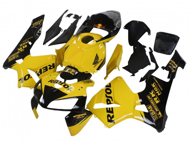 Carenagens Moto Honda CBR600RR 2005-2006 - Amarelo Preto Repsol
