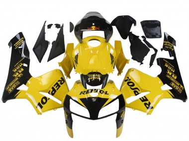 Carenagens Moto Honda CBR600RR 2005-2006 - Amarelo Preto Repsol