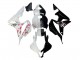 Carenagens Moto Honda CBR600RR 2007-2008 - Branco Cherry Blossom Preto Brilhante Divisão
