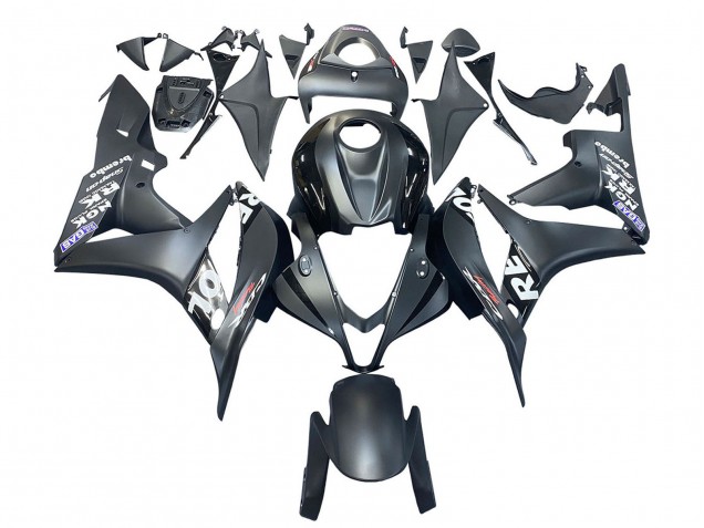 Carenagem Moto Honda CBR600RR 2007-2008 - Preto Fosco Branco Repsol