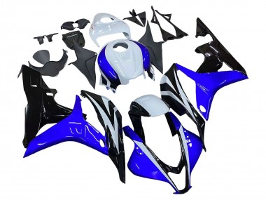Carenagem Moto Honda CBR600RR 2007-2008 - Branco Azul Preto Brilhante