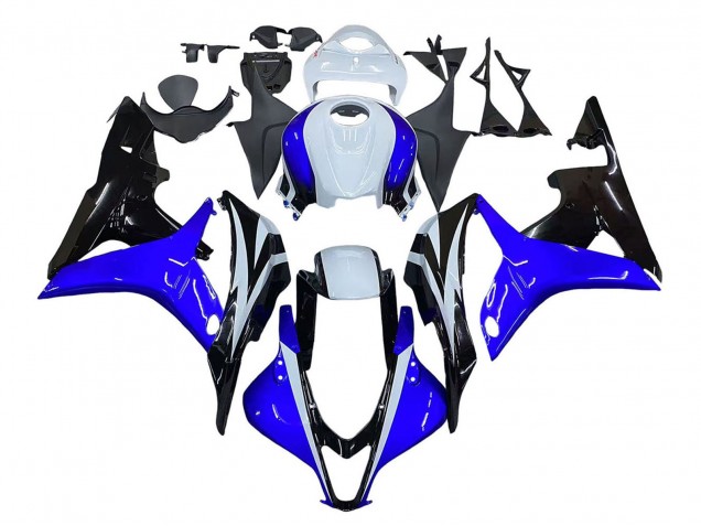 Carenagem Moto Honda CBR600RR 2007-2008 - Branco Azul Preto Brilhante