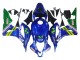 Carenagens Moto Honda CBR600RR 2007-2008 - Azul Verde MoviStar Castrol