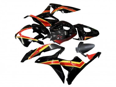 Carenagens Moto Honda CBR600RR 2007-2008 - Vermelho Ouro Preto Brilhante