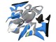 Carenagens Moto Honda CBR600RR 2007-2008 - Nardo Cinzento Azul Branco Preto Brilhante
