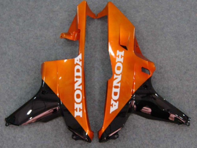 Carenagens Moto Honda CBR600RR 2007-2008 - Preto Brilhante Laranja Chama