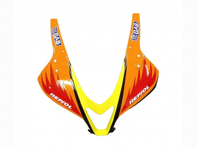 Carenagens Moto Honda CBR600RR 2007-2008 - Amarelo Laranja Preto Brilhante Rossi Repsol