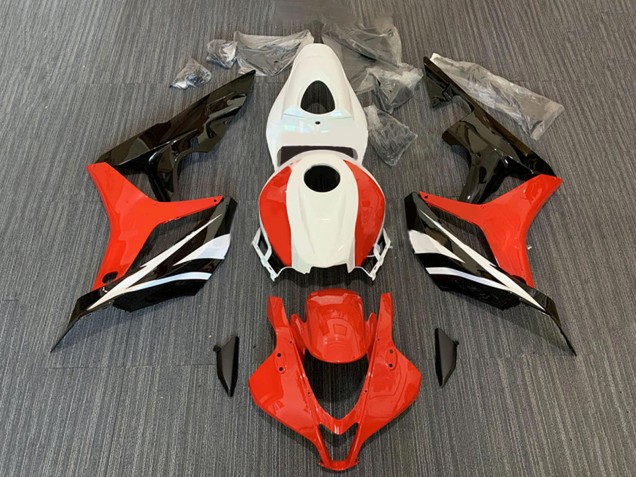Kits Carenagem Moto Honda CBR600RR 2007-2008 - Branco Vermelho Preto Brilhante